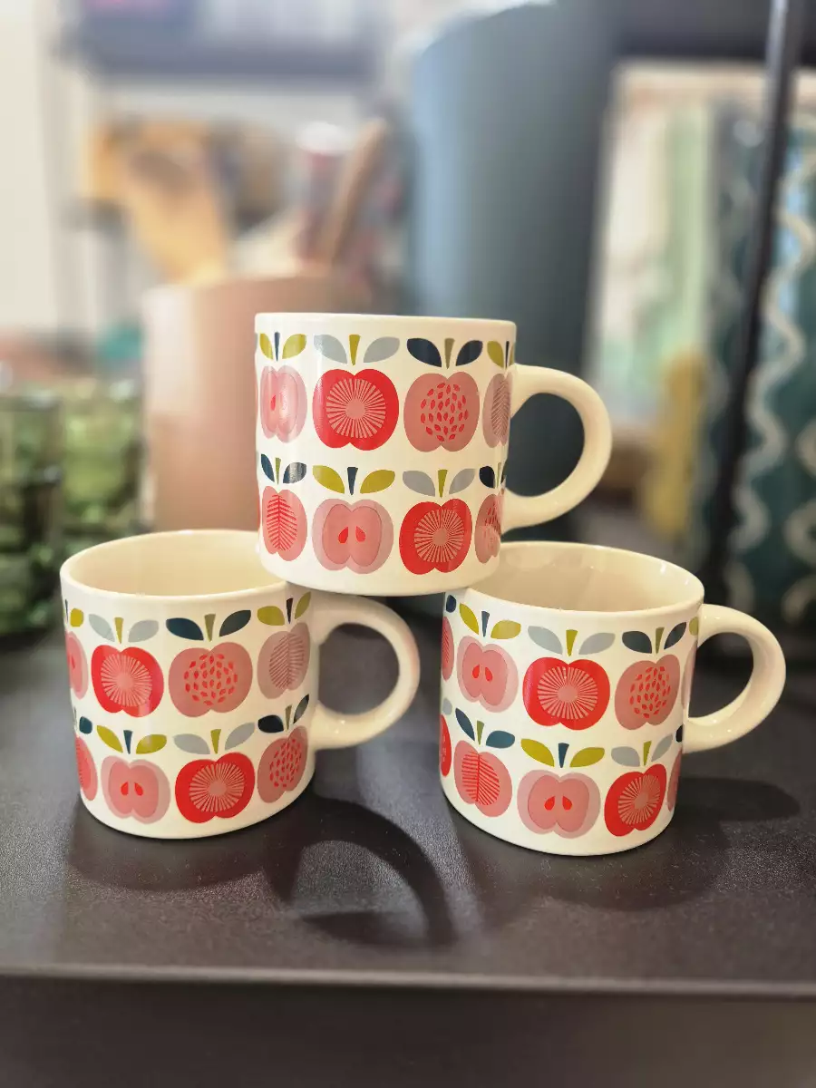 Mug pommes Vintage