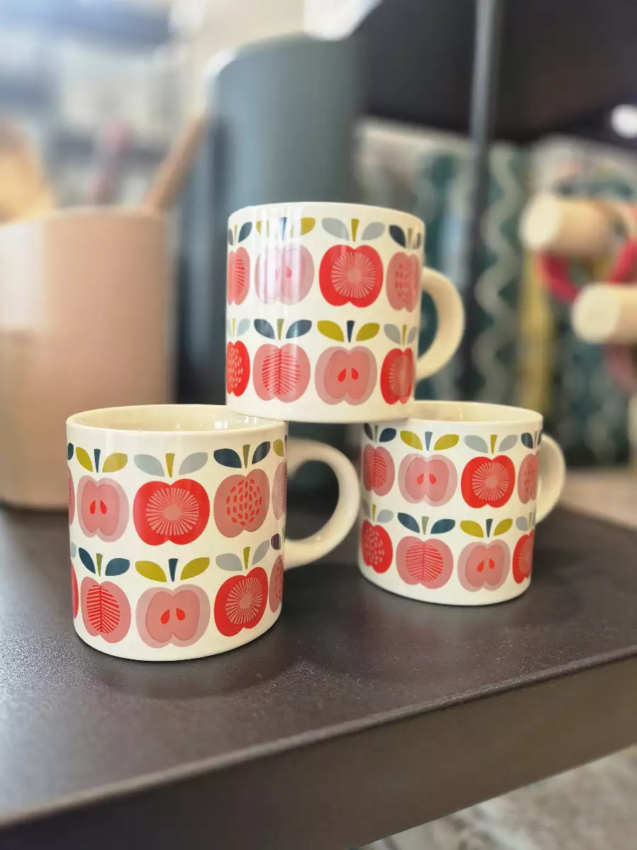 Mug pommes Vintage