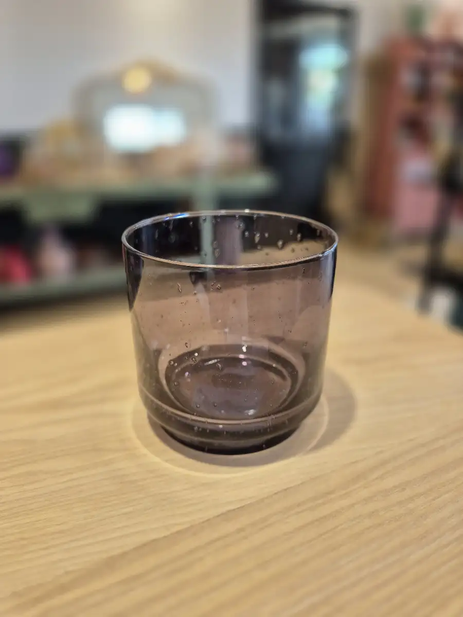 Verre BOULI empilable smoke