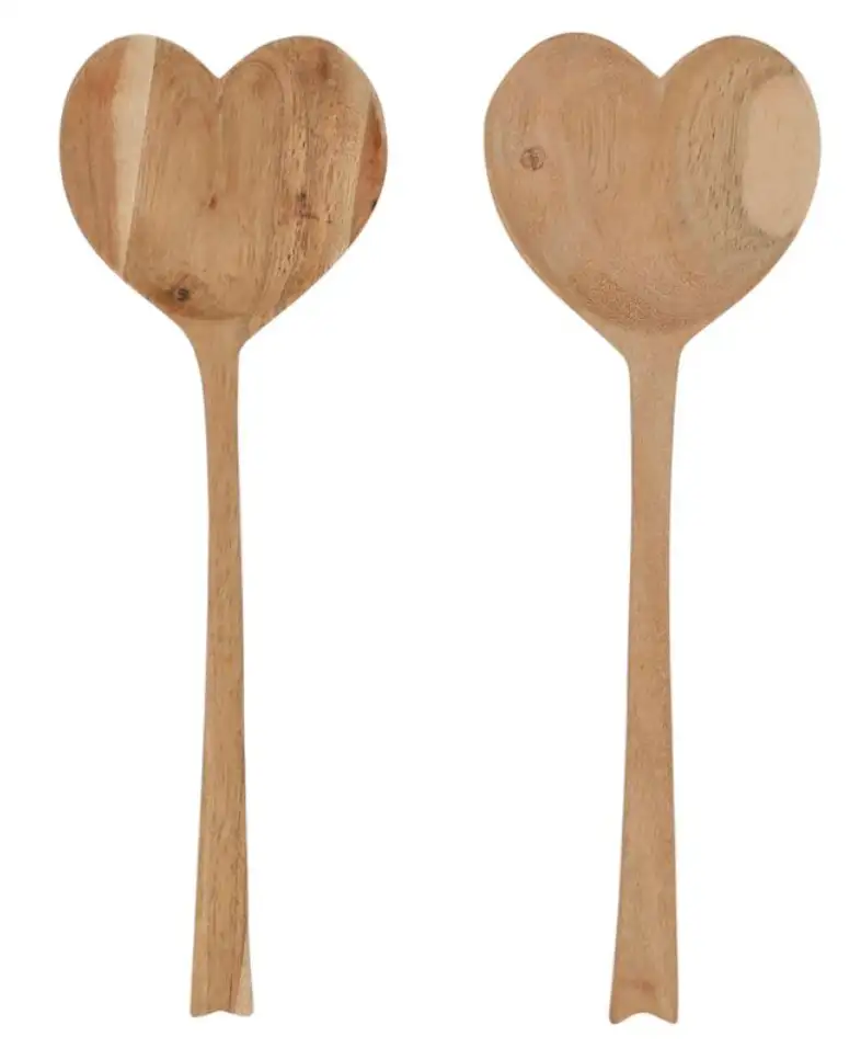 Couverts à salade coeur