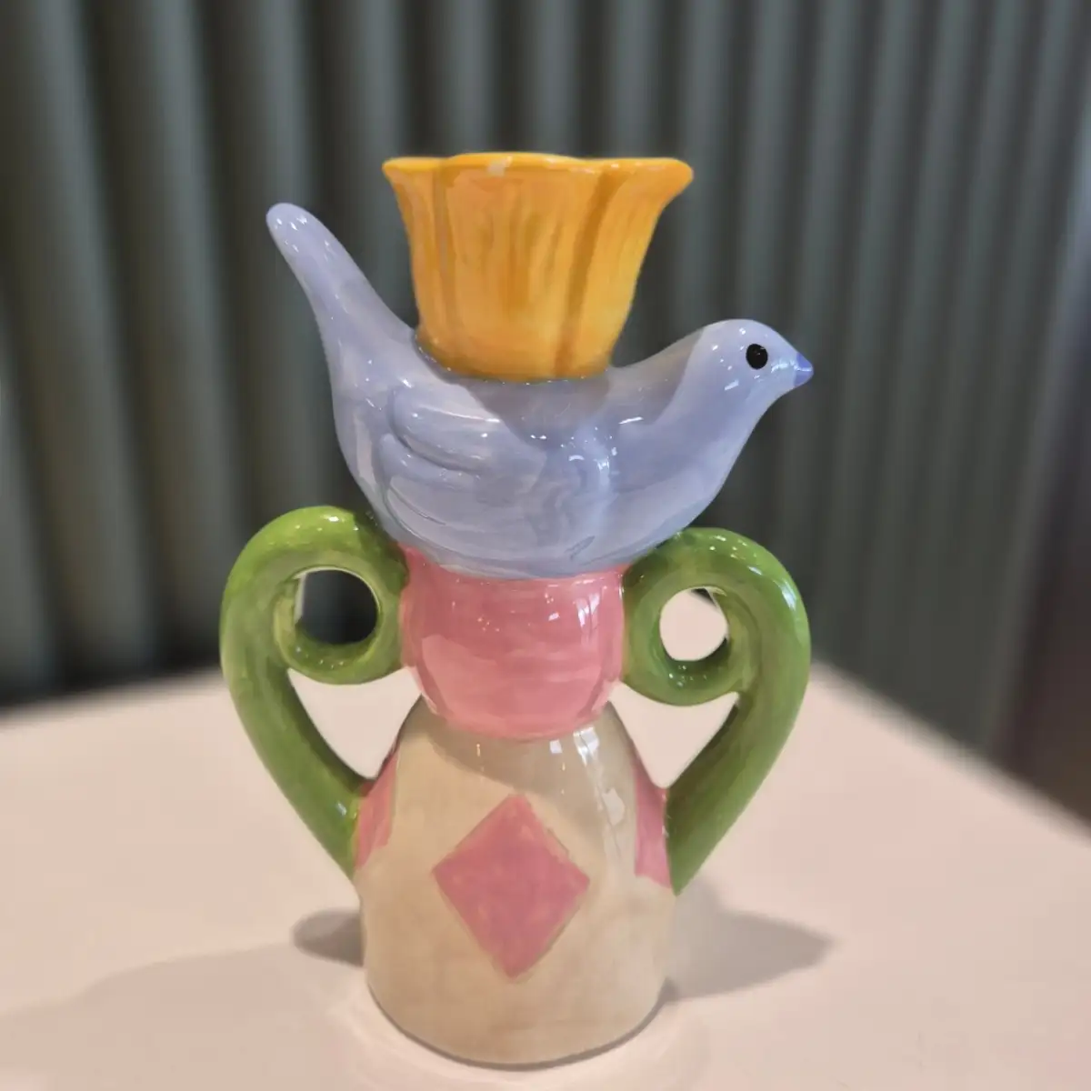 Bougeoir oiseau bleu